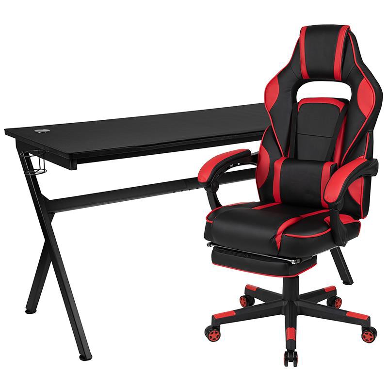 Ergonomic Gaming Chair with Gaming Table  0
